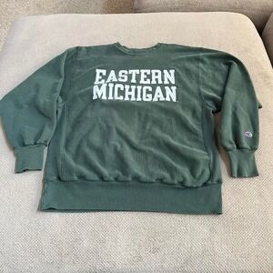 Vintage 1990s Eastern Michigan Eagles champion reverse weave sweatshirt  Size XL